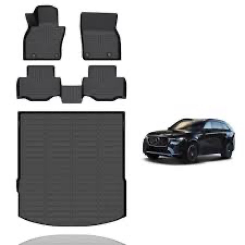Wayhigh All Weather Floor Mats Fit for Mazda CX-70 & CX70 PHEV 2025 Custom Fit Waterproof Anti-Slip 