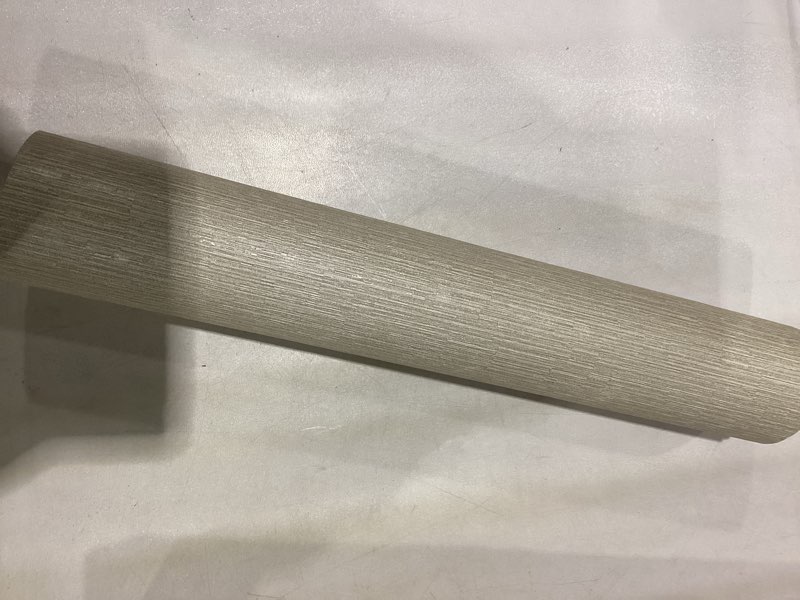 Condition photo showing New/Like New for Haimin Grasscloth Wallpaper Peel and Stick 20.9in X 393in Fabric Contact Paper Wall Paper Textured Wallpaper Horizontal Stripes Look Self-Adhesive Thick Vinyl Embossed (Beige)