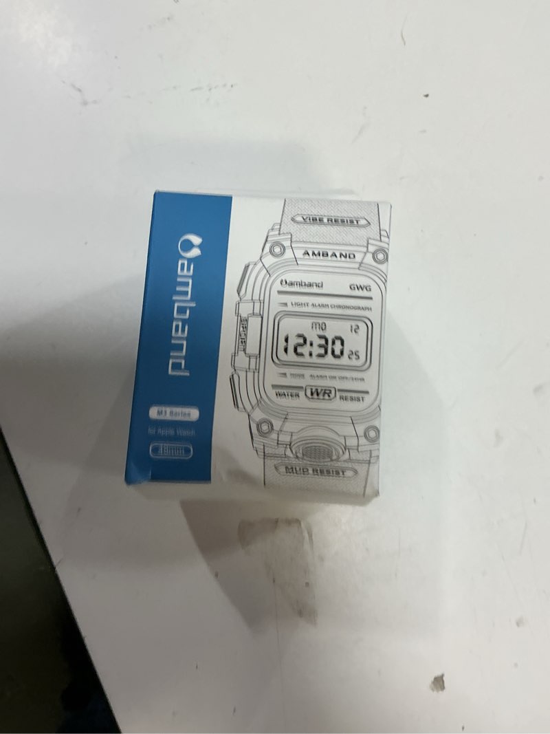 Condition photo showing New/Like New for amband rugged case with band for apple watch ultra 3/2/1 49mm, m3 military grade shockproof cover, includes screen protector kit, tactical band for men - compatible with iwatch ultra, matte black 49mm - ultra 3/ultra 2/ultra matte black