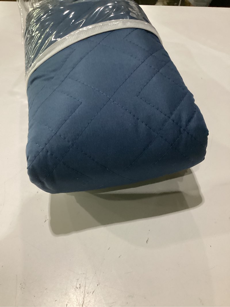 Condition photo showing As Is for ameritex waterproof nonslip recliner cover stay in place, dog chair cover furniture protector, ideal recliner slipcovers for pets and kids (blue, 23")