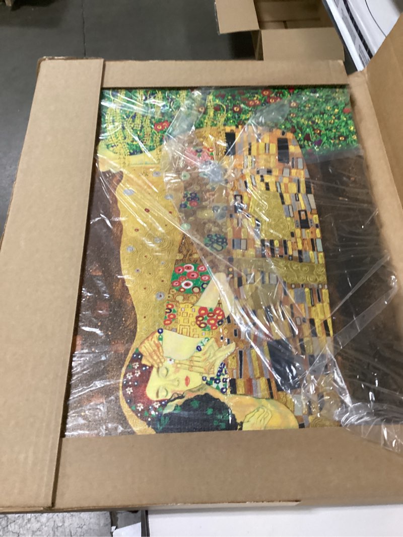 Condition photo showing Good Condition for Trademark Fine Art The Kiss Canvas Art by Gustav Klimt, 18 by 24-Inch