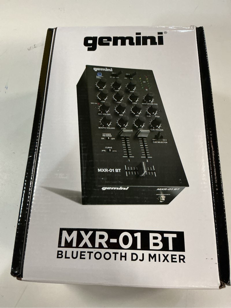 Condition photo showing New/Like New for Gemini DJ Audio Mixer (MXR-01BT)