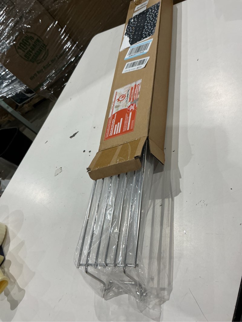 Condition photo showing Good Condition for 304 stainless steel warming rack for weber spirit 300 and gs4 spirit ii 300 series gas grills with front control knobs, 7641 grill upper rack for weber genesis silver gold b/c grill, 25 inch 22 inch 304 stainless steel