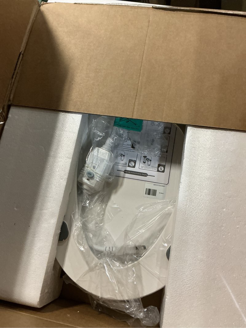 Condition photo showing Good Condition for electric toilet seat, elongated smart heated toilet seat with warm water & dryer, feminine & child hip wash, wireless remote, self-clean, stainless steel nozzle, adjustable water pressure