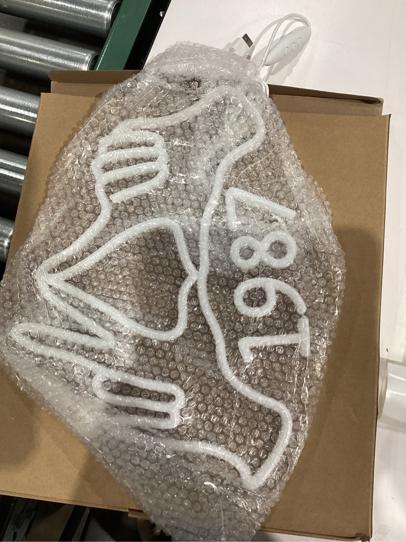 Condition photo showing New/Like New for Delita Gamma Neon Sign 1873 Sorority Neon Signs Gesture Neon Lights Signs, DG Hand Signs Neon Lights Paraphernalia Sorority Gifts for Women,Birthday Party Decorative