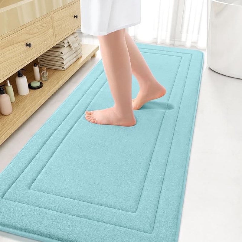 Arotive Memory Foam Bathroom Rug Mat 70x24, Ultra Soft and Absorbent Bath Mat, Machine Wash Dry, Com