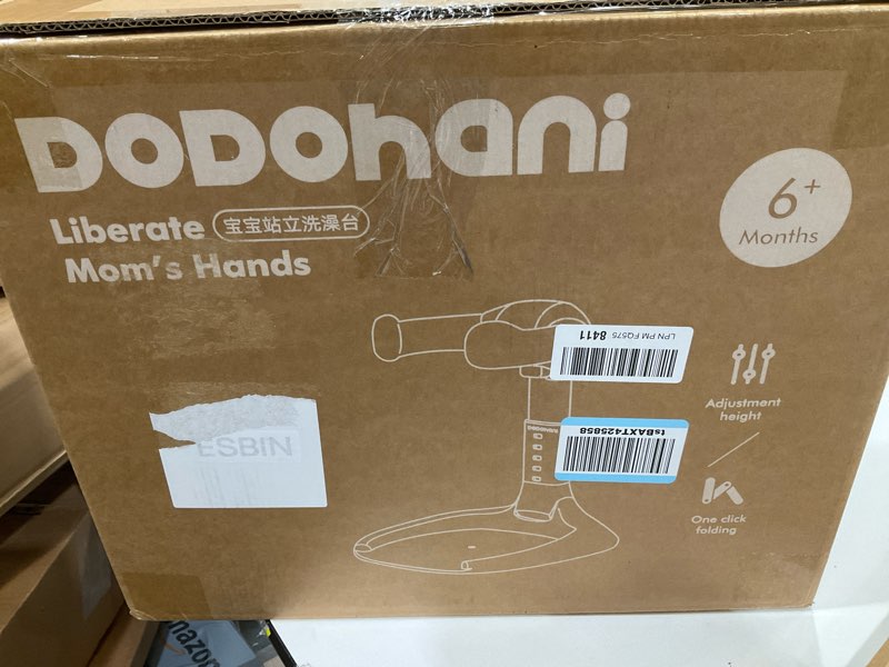 Condition photo showing New/Like New for DODOHANI Baby Bath with Shower Stand Support|Anti-Pinch Soporte para Bañera de Bebé Adjustable Shower Tower and Anti-Slip for Toddler Standing Up Themselves,Ideal Gift for Infants 6-36 Months(Purple) MORADO