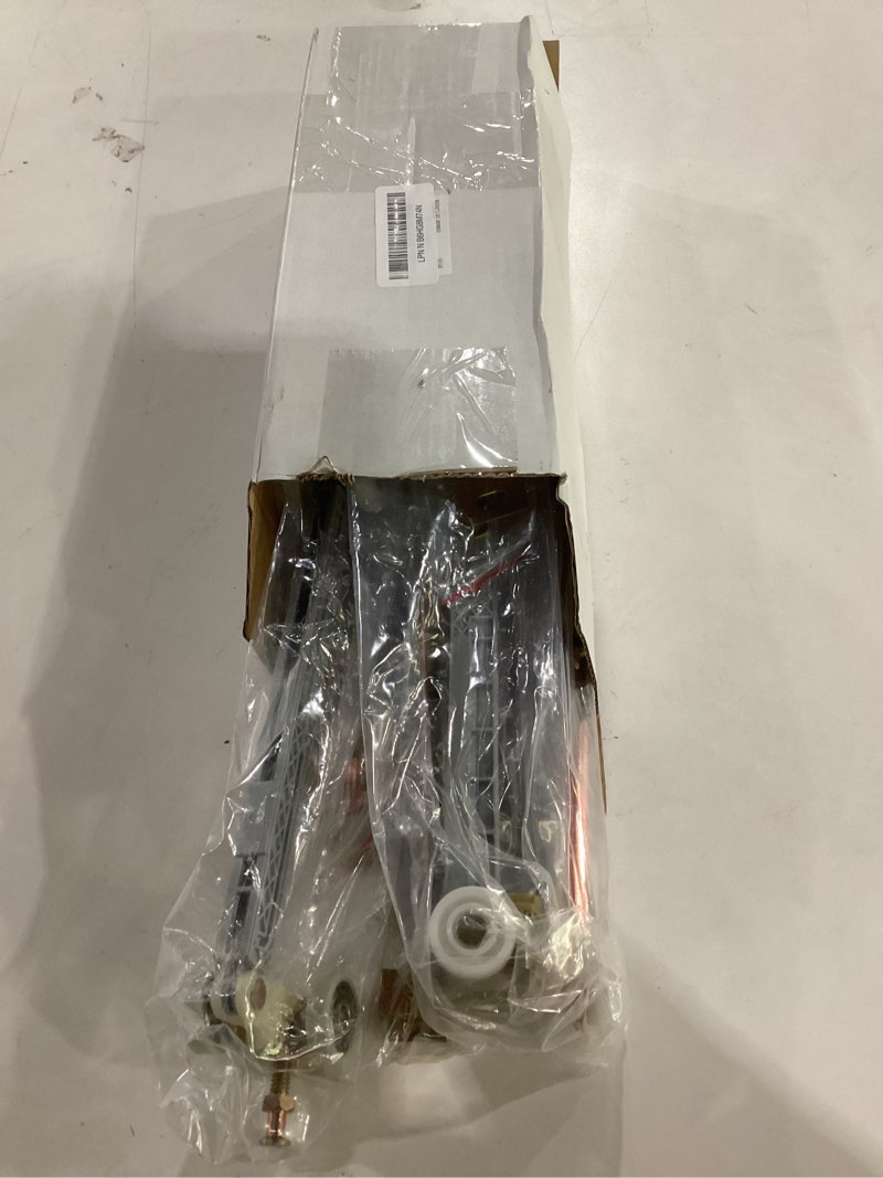 Condition photo showing New/Like New for 4 pack bypass door soft close/open hangers fit johnson part #1062 replacement kit, 1" nylon ball bearing, 1-1/4" c.t.c, min. 1" thick doors, 165lbs capacity, bi-direction