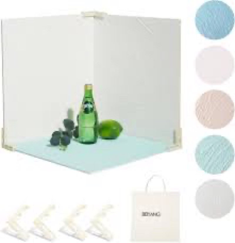 5PCS Photo Backdrop Boards with Carry Bag,16x16Inch Marble Cement Wooden Photography Background Flat