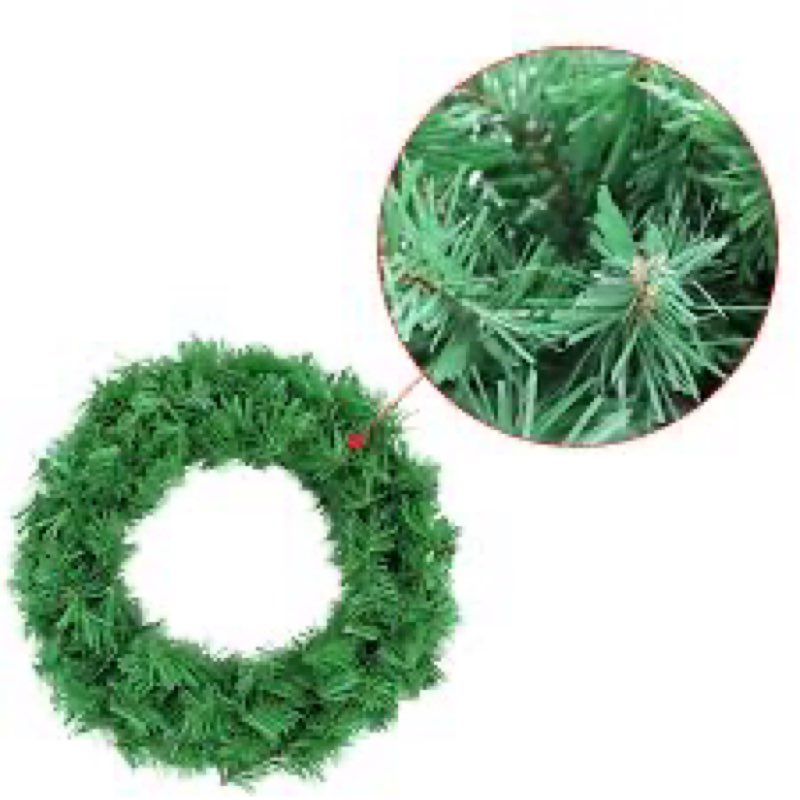 Christmas Wreaths for Front Door Outside, Wreaths for Christmas Decorations,16" Canadian Artificial 