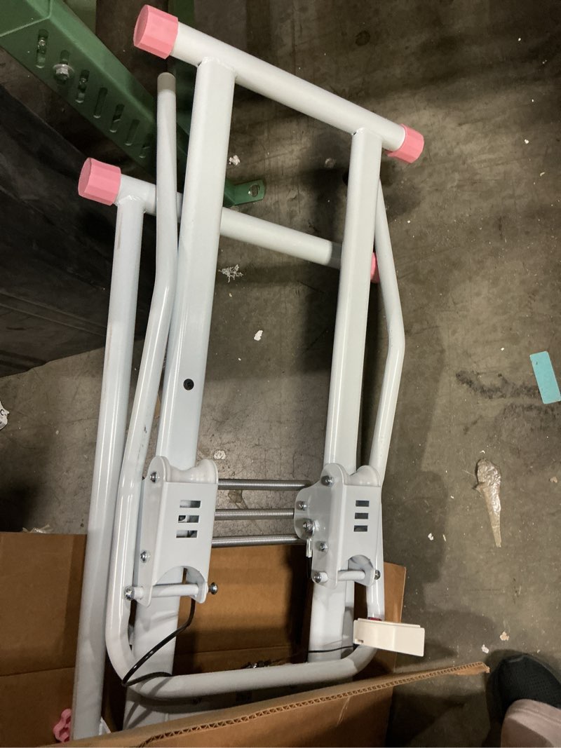 Condition photo showing As Is for Sunny Health & Fitness Squat Assist Row-N-Ride® Trainer for Glutes Workout Pink