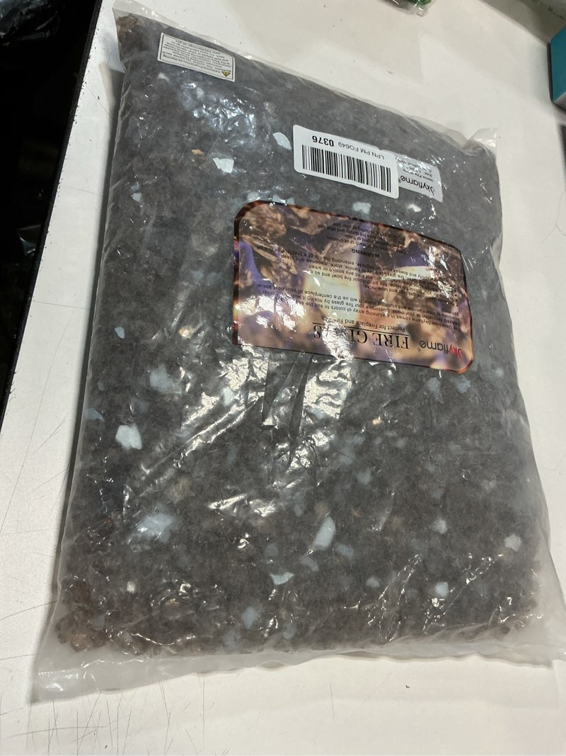 Condition photo showing item condition for Skyflame High Luster 15-Pound Reflective Fire Glass for Fire Pit Fireplace Landscaping, 1/4-Inch Copper Reflective 15 Pound (1/4") Copper Reflective