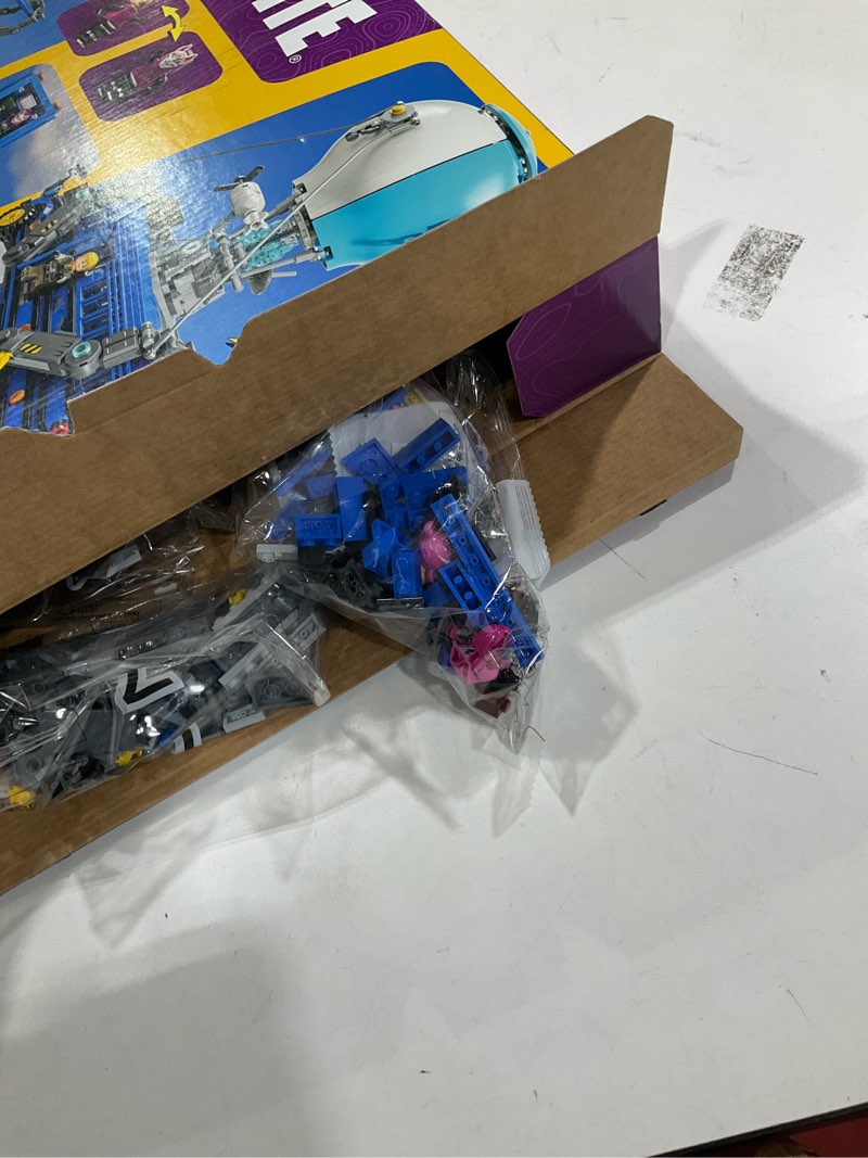 Condition photo showing Good Condition for lego fortnite battle bus building toy - collectible fortnite toy for kids, boys & girls, ages 10+ - pretend play set with 9 minifigures from video game - gift for birthdays - 77073