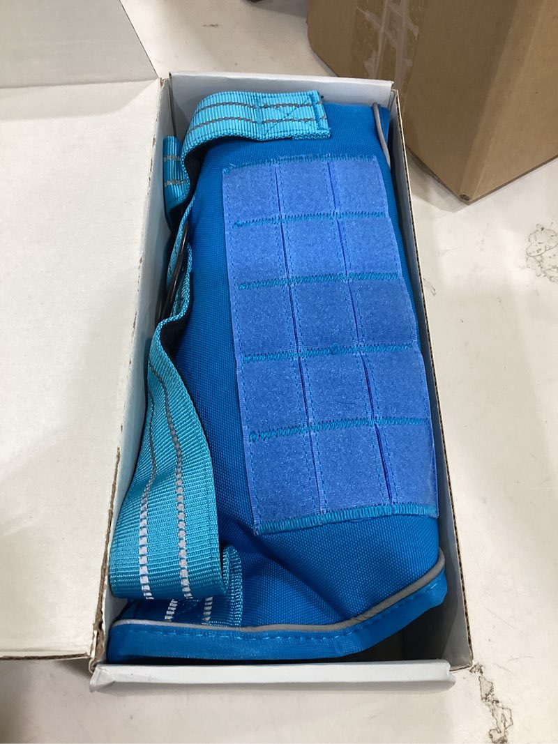 Condition photo showing Good Condition for dog harness for large dogs heavy duty, no pull tactical dog harness with molle system, easy on and off service dog vest, breathable padded, adjustable reflective pet vest for walking hiking training xl(neck:21-32",chest:26-39"),75-135 lbs blue