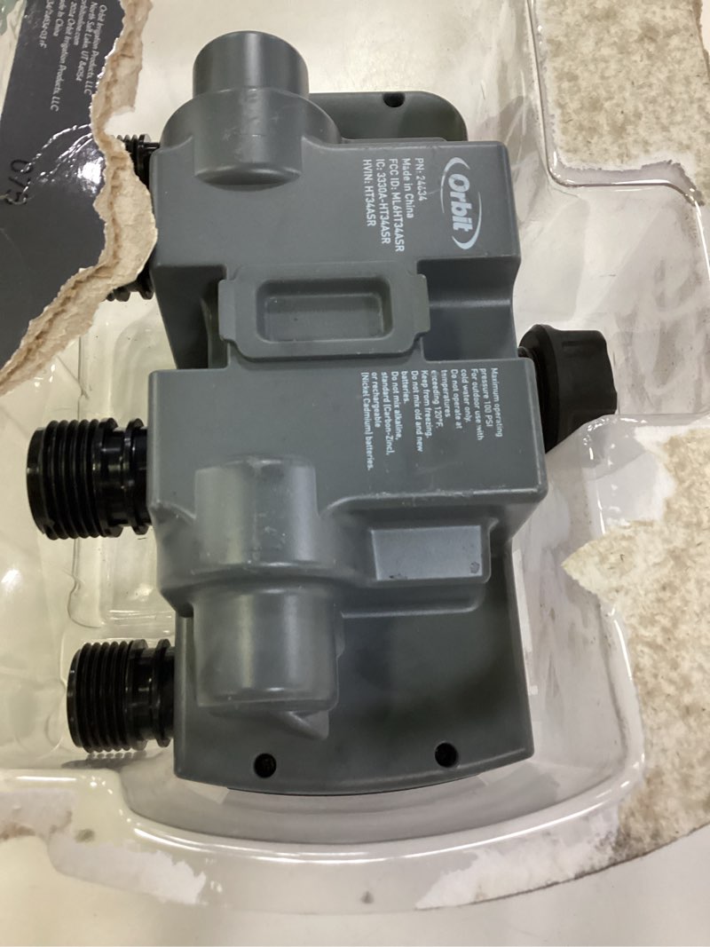 Condition photo showing Good Condition for orbit b-hyve xd 4-port smart hose watering timer - app controlled - smart weathersense - bluetooth sprinkler timer with remote control - multi outlet yard irrigation system - 24634 4-port bluetooth