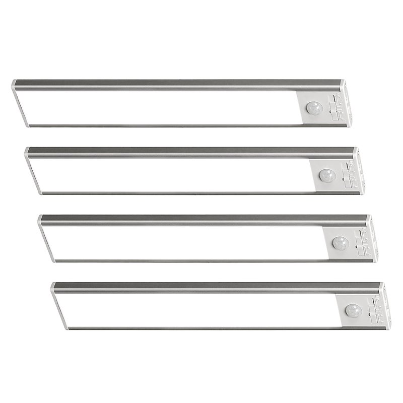 Utilitech Rechargeable Bar Lights 4 -Pack 10-in Rechargeable Battery 