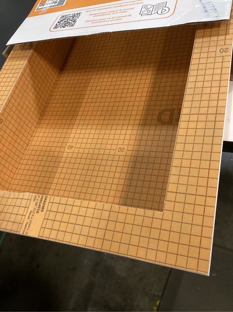 Condition photo showing As Is for Schluter KERDI-BOARD-SN Shower Niche - Waterproof and Ready-to-Tile, Easy Installation - 12" x 28" - KB12SN305711AF