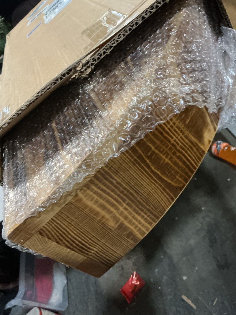 Condition photo showing Good Condition for Solid Wooden One Step Stool, 5.2" High Semicircular Wood Bed Step for Elderly Adults Kids Safety to Get in & Out of High Bed, Kitchen, Bathroom(26.4" L, 550LBs Capacity)