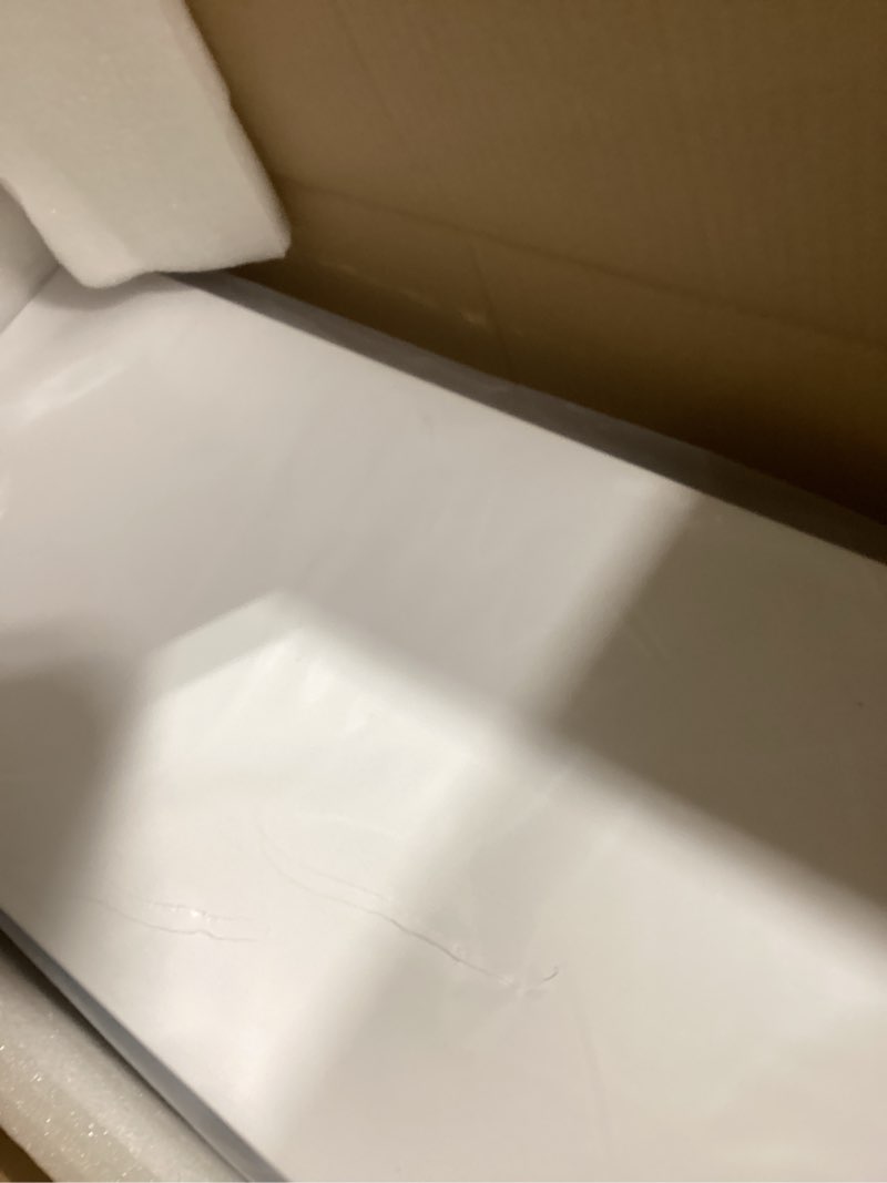 Condition photo showing Good Condition for Shower Niche 24 x 12, Recessed Shower Niche Insert Tile Ready No Tile Needed, White for Shower Wall, Over Mount Installation White 24W × 12H-Single Shelf