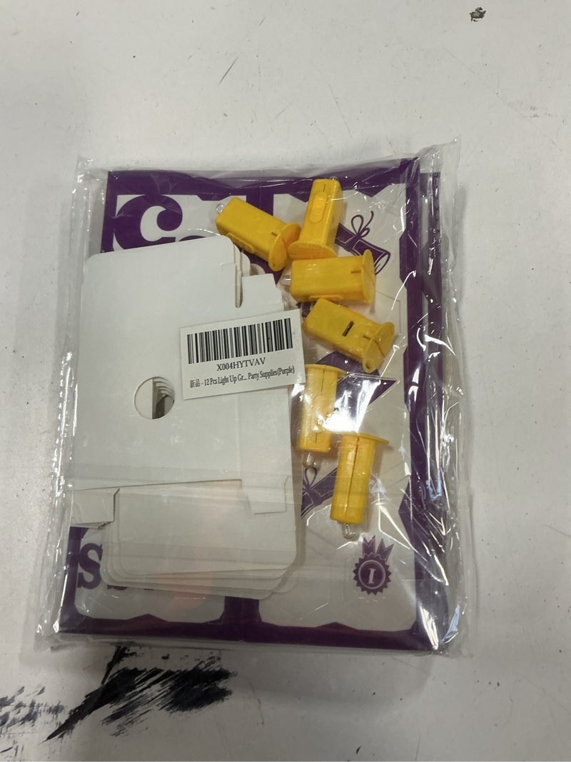 Condition photo showing New/Like New for 12 Pcs Light Up Graduation Centerpieces- Class of 2025 Graduation Decorations Lantern Boxes for College High School Congrats Graduation Party Supplies(Purple) 12 Pcs Purple