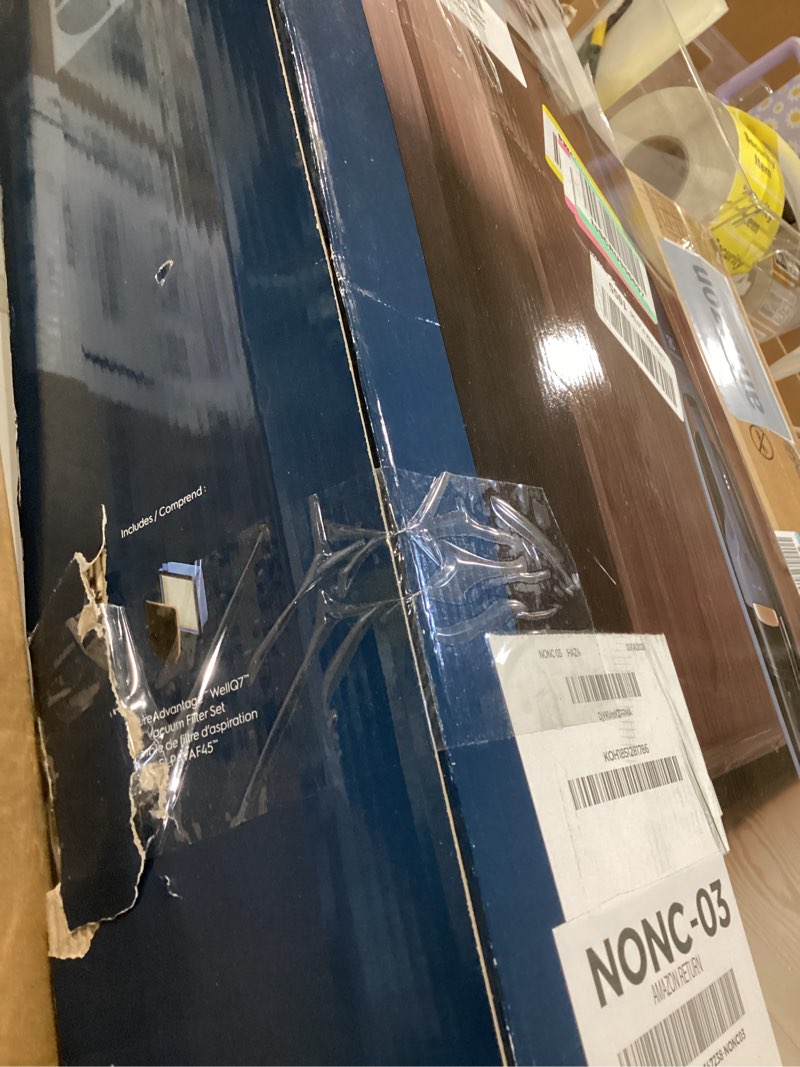 Condition photo showing As Is for electrolux wellq7 cordless 2-in-1 vacuum with high suction power and 5-step filtration system, 50-minute run time, 2 power modes, denim blue standard denim blue