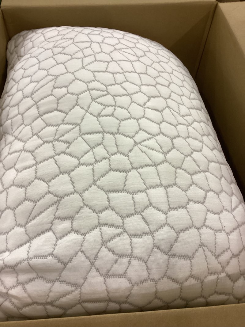 SUPA MODERN Cooling Bed Pillows for Sleeping 1 Pack Shredded Memory Foam Pillows Adjustable Cool Pillow for Side Back Stomach Sleepers Luxury Gel Pillows Queen SizeWashable Removable Cover