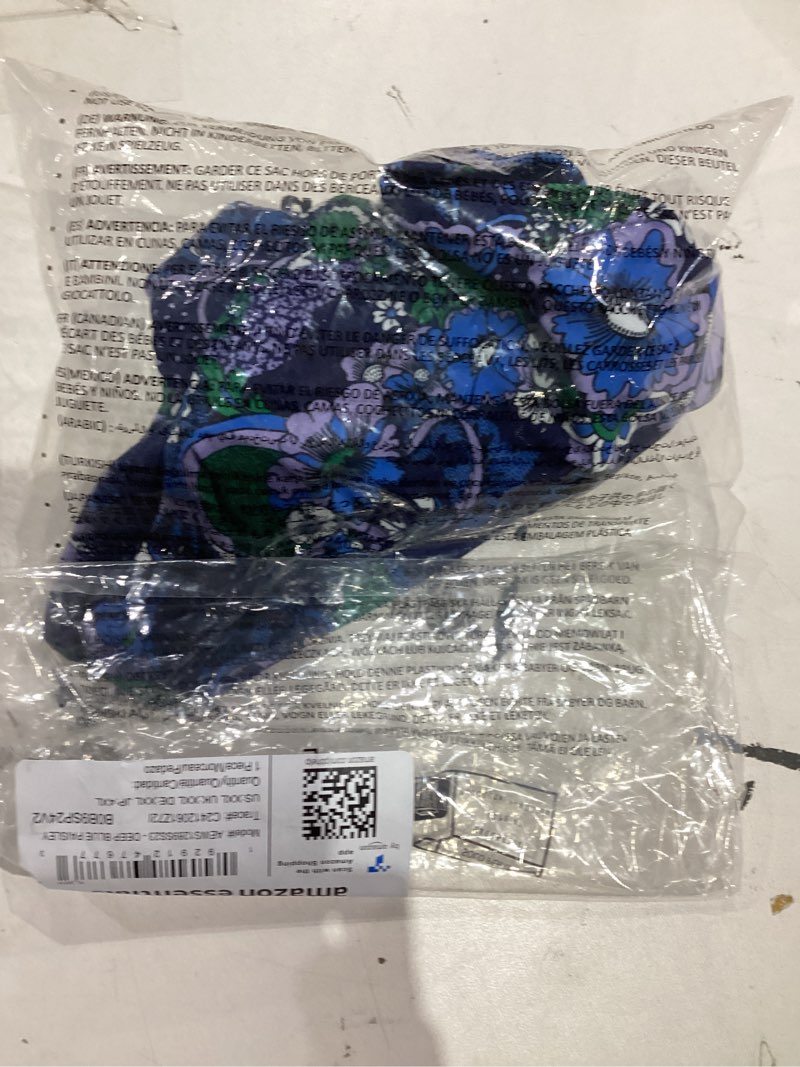 Condition photo showing New/Like New for Amazon Essentials Women's High Waist Swim Bottom (Available in Plus Size) XX-Large Deep Blue Paisley