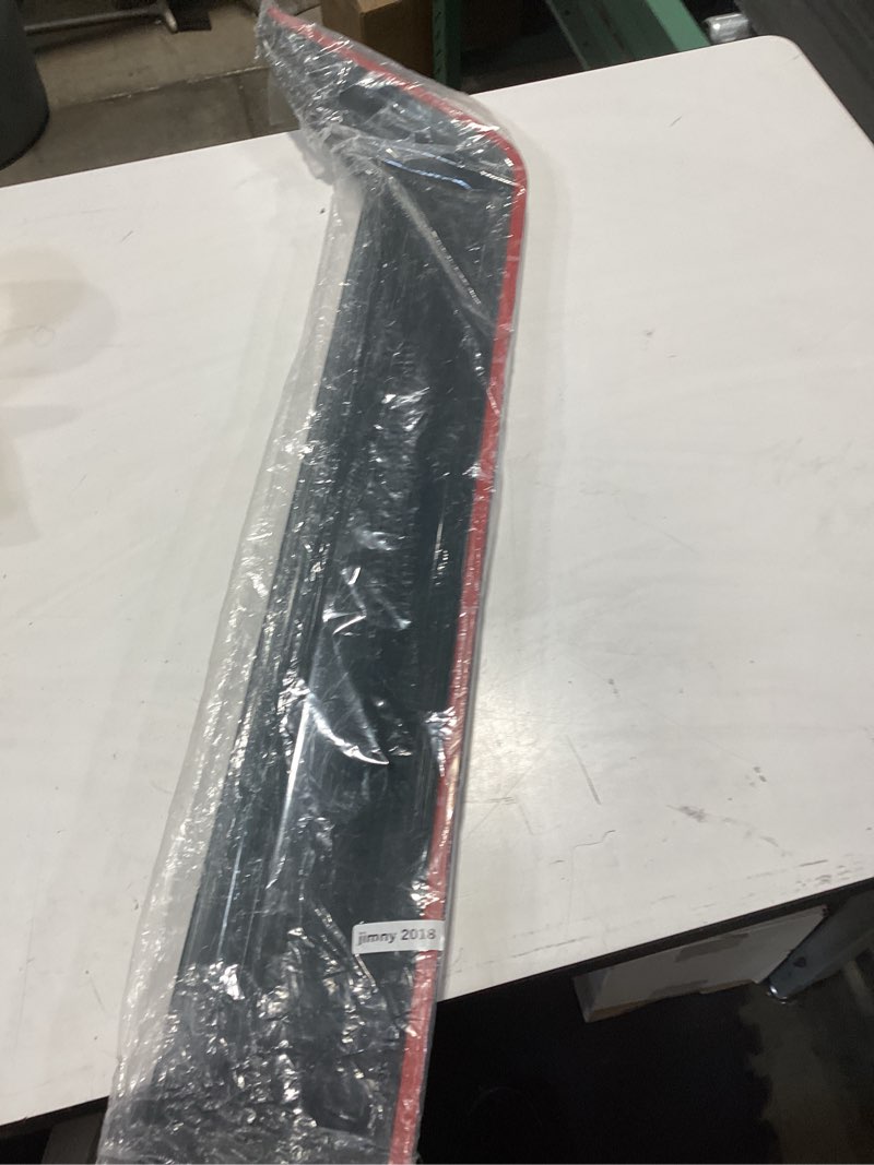Condition photo showing As Is for only 1 pc side window visor deflector rain guard, 2pcs smoky window visor shades sun rain guard fits for jimny 2019