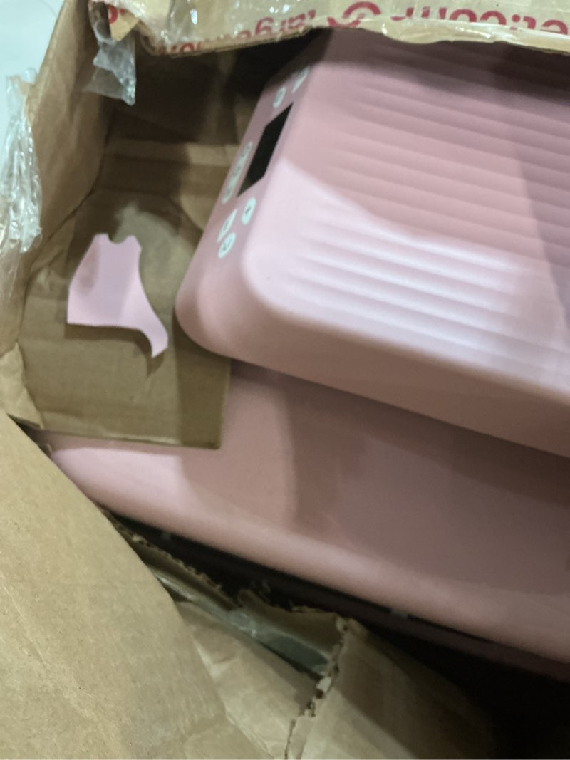 Condition photo showing As Is for HTVRONT Auto Heat Press Machine for T Shirts - Heat Press 15x15 with Auto Release - Heats Up Fast & Heat Evenly, Professional Heat Press Machines for HTV, Sublimation, Heat Transfer Projects Pink