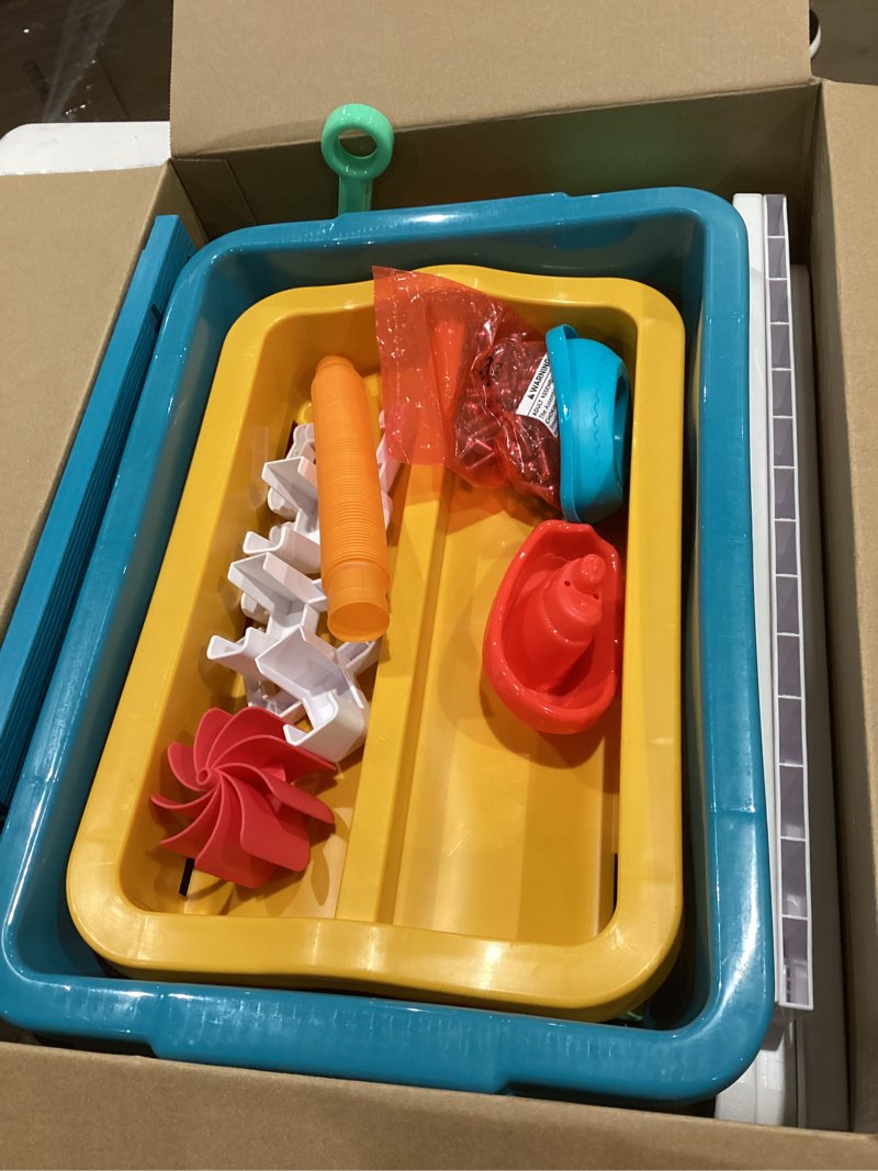 Condition photo showing Good Condition for little acorn, water table for toddlers 1-3 | outdoor toys for toddlers 1-3 | sensory sand & water play table for kids boys & girls