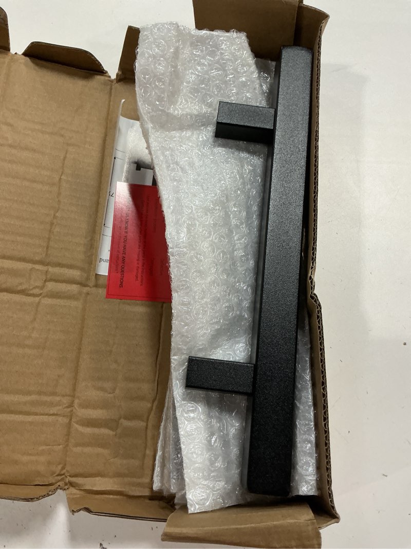 Condition photo showing Good Condition for easelife 2 pack 12" sliding barn door handles and pulls hardware,rustic double sided,heavy duty 2 black