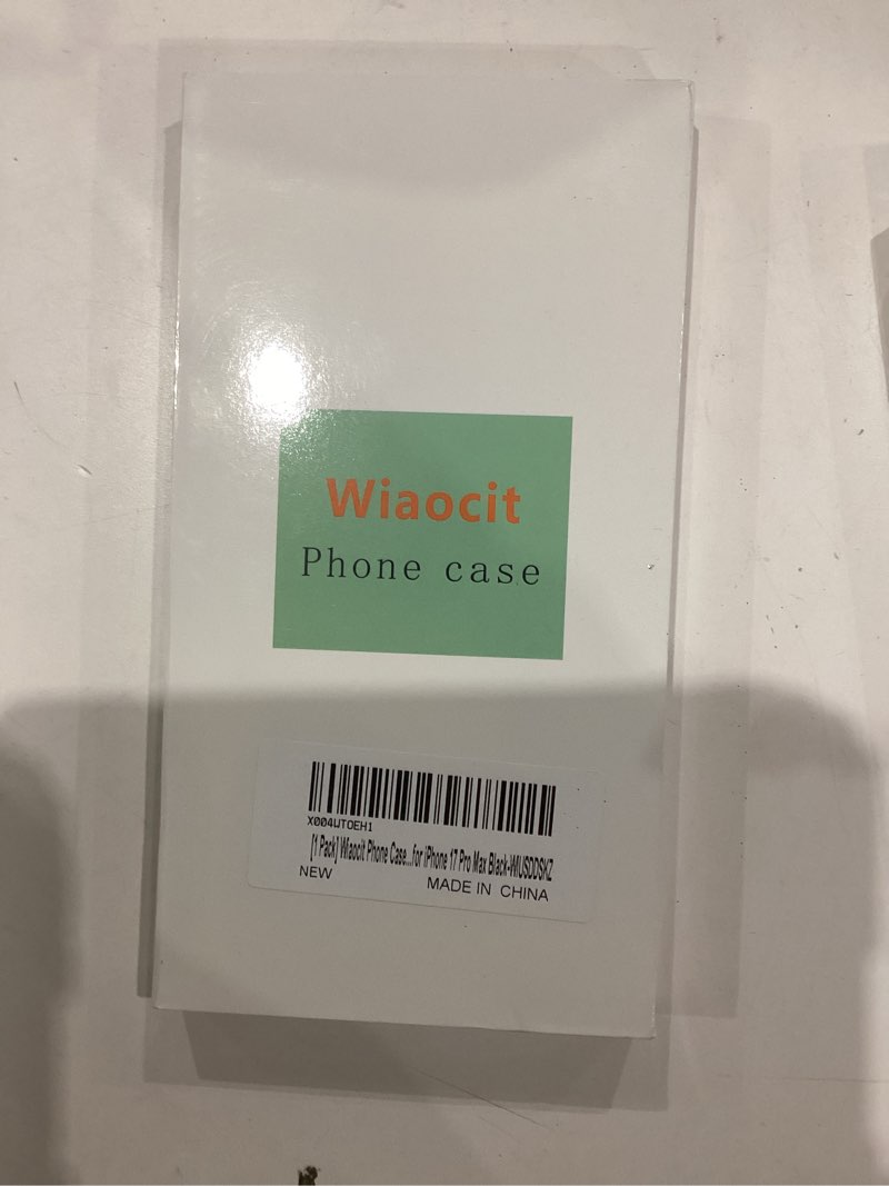 Condition photo showing New/Like New for Wiaocit Case for iPhone 17 Pro Max, Compatible with Magsafe, Military-Grade Protection, Translucent Matte Shockproof Magnetic Phone Case Cover, Black