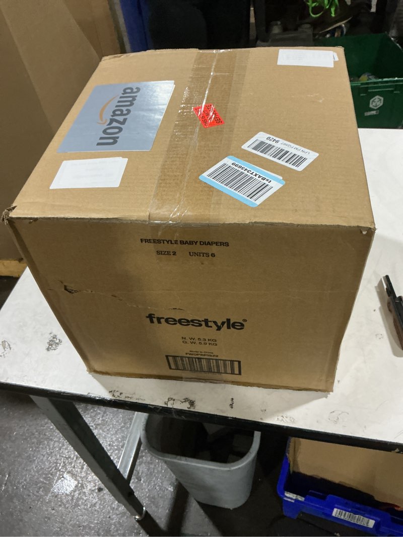 Condition photo showing New/Like New for Freestyle BambooTek Diapers – (Size 2) Hyper Absorbent & Non-Toxic – Disposable Diapers for Sensitive Skin – Ultra Soft Diapers (12-18 lbs) – 192 Count Size 2 - 192 Count