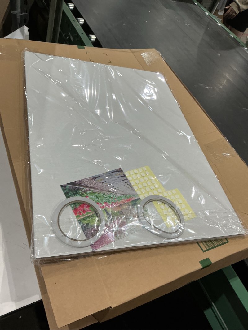 Condition photo showing Good Condition for 2 pack trifold poster board, ikayas 24" x 36" double sided white tri-fold poster boards, science fair display boards posterboard foamboard for mounting, art, display, projects classroom supplies