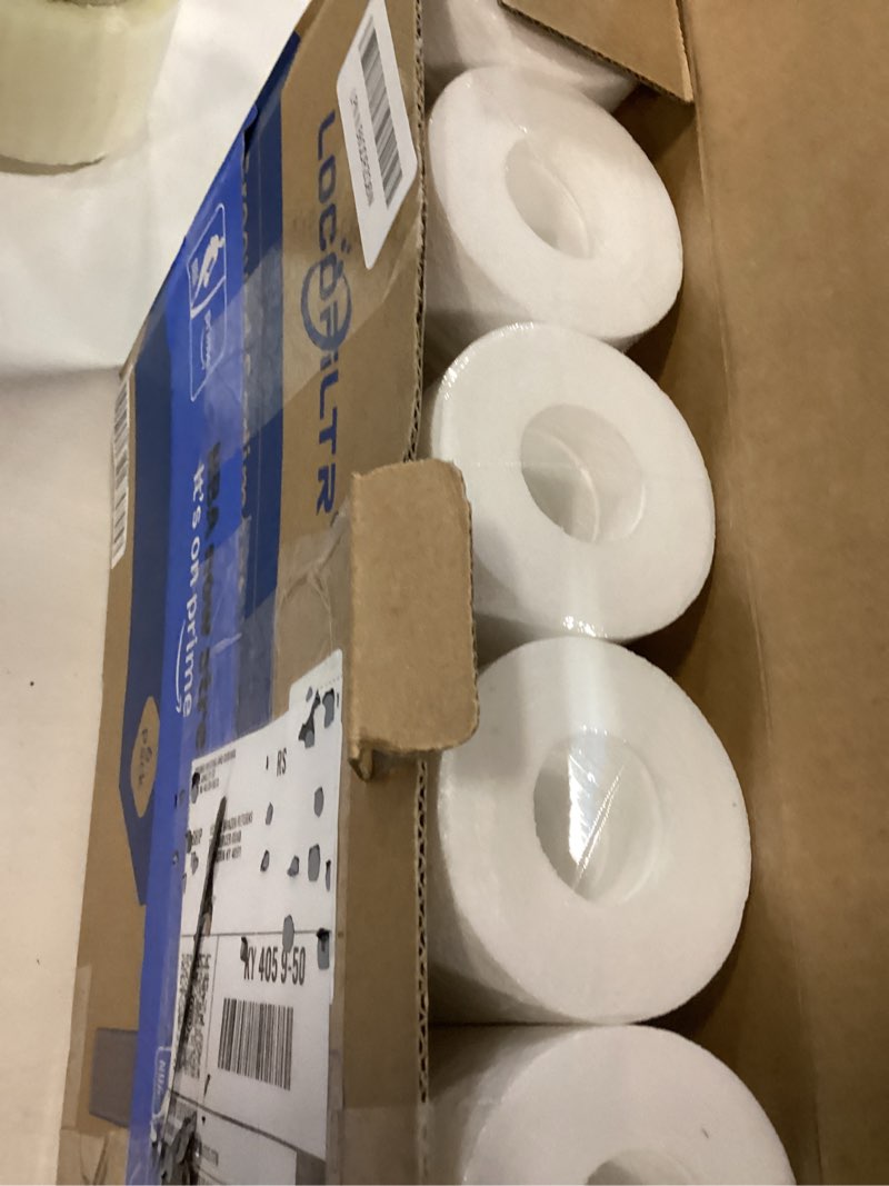 Condition photo showing Good Condition for whole house 2.5"x10" 5 micron grooved sediment well water filter cartridge replacement for ap110, whkf-gd05, ao-wh-prev-r2, 4wh-stdgr-f02, sgc-25-1005, cfs110, mbg-25098-05, fpmbg-5-975 (pack of 6) 6 pack 5 micron
