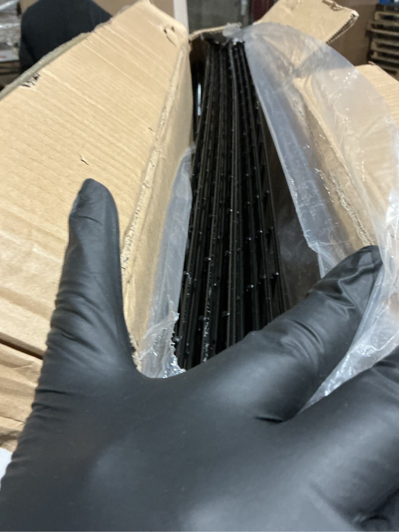 Condition photo showing Good Condition for 10 panels no dig dog fence outdoor for yard, 32 in(h) x 23.6 ft(l) decorative tall garden fence animal barrier, rustproof metal wire garden edging and borders, temporary fencing stakes 10 panels-32 in(h) x 23.6 ft(l)