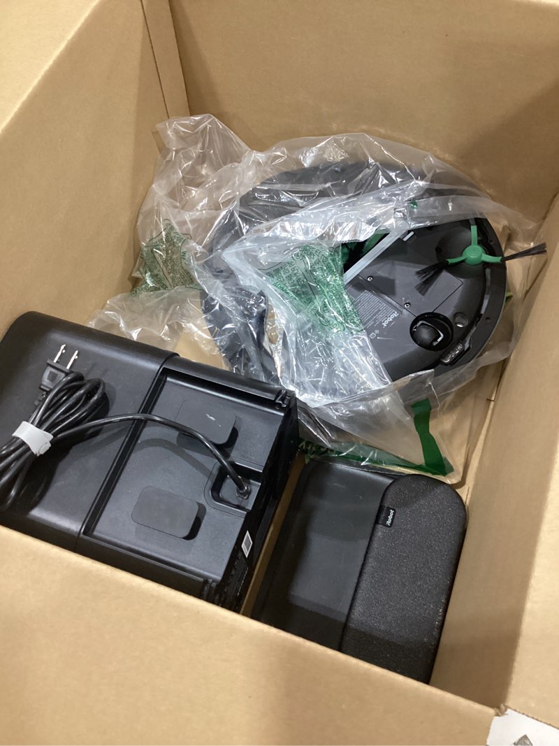 Condition photo showing As Is for iRobot Roomba 105 Combo Robot Vacuum & Mop with AutoEmpty Dock - Self-Empties for 75 Days, Intense Power-Lifting Suction, LiDAR Navigation, Multiple Cleaning Modes, Avoids Mopping Carpet