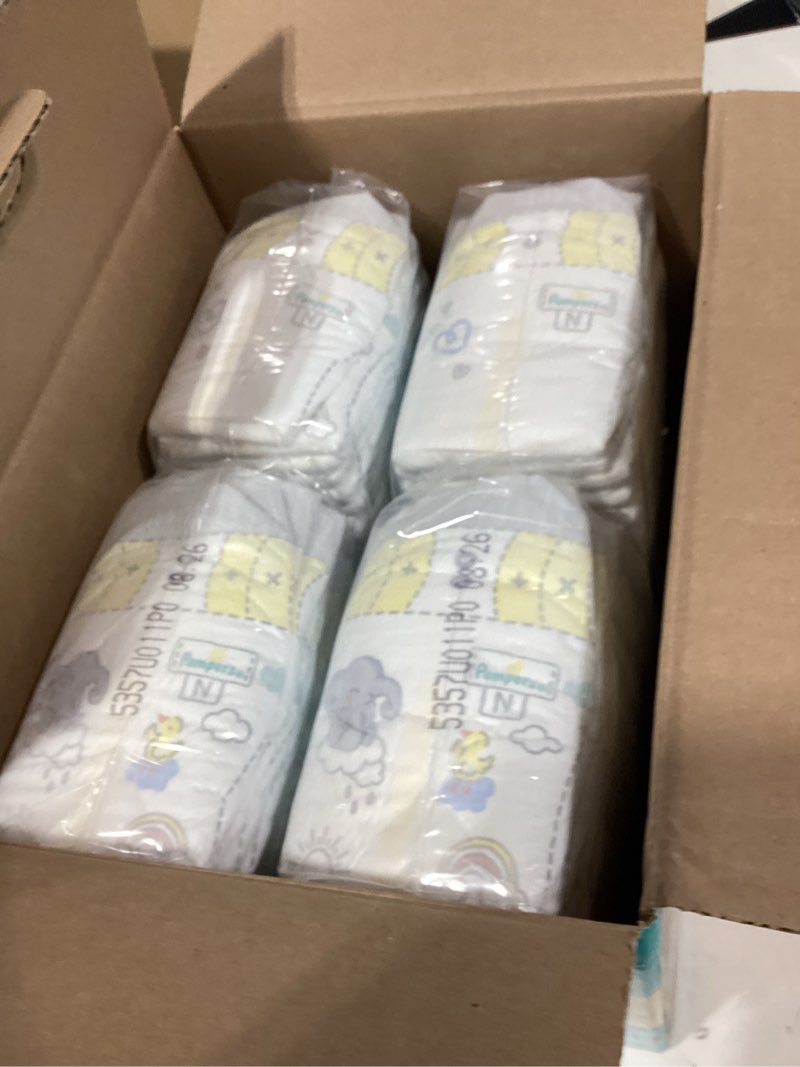 Condition photo showing New/Like New for pampers swaddlers diapers newborn - size 0, 84 count, ultra soft disposable baby diapers