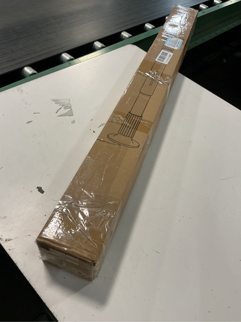 Condition photo showing New/Like New for zocone tension curtain rod 51-148 in (4.25-12ft), long outdoor curtain rod no drilling for patio window, adjustable shower curtain rod for bathroom, never rust, tool-free, rod diameter 1.26 in, black black 51-148 inches