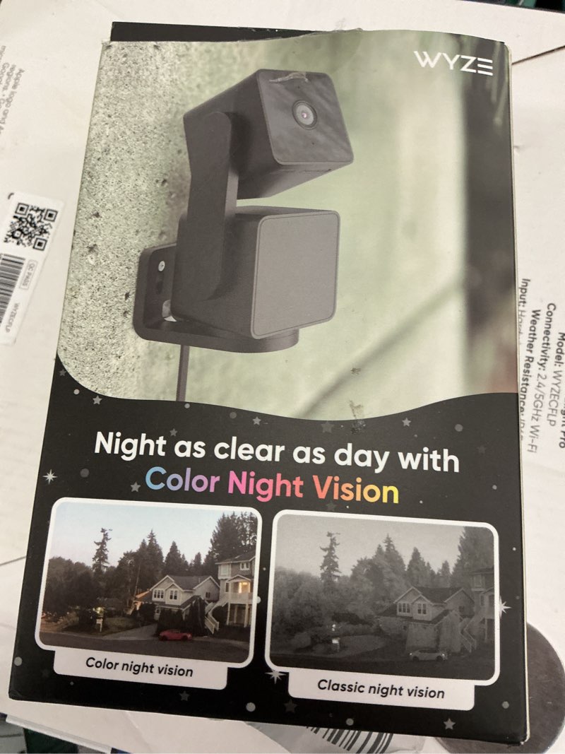 Condition photo showing Good Condition for wyze cam pan v3 indoor/outdoor ip65 1080p 360° pan/tilt/zoom wifi smart home security camera, motion tracking for baby/pet, color night vision, works with alexa&google assistant, free expert setup black 1-pack
