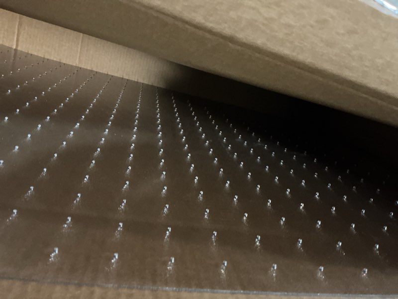 Condition photo showing Good Condition for azadx heavy duty office chair mat for carpet 32" x 48" hard material chair mat for carpeted floor slip resistant carpet protector for home office easy glide desk floor mat for office chair on carpets 32" x 48" 1 pack