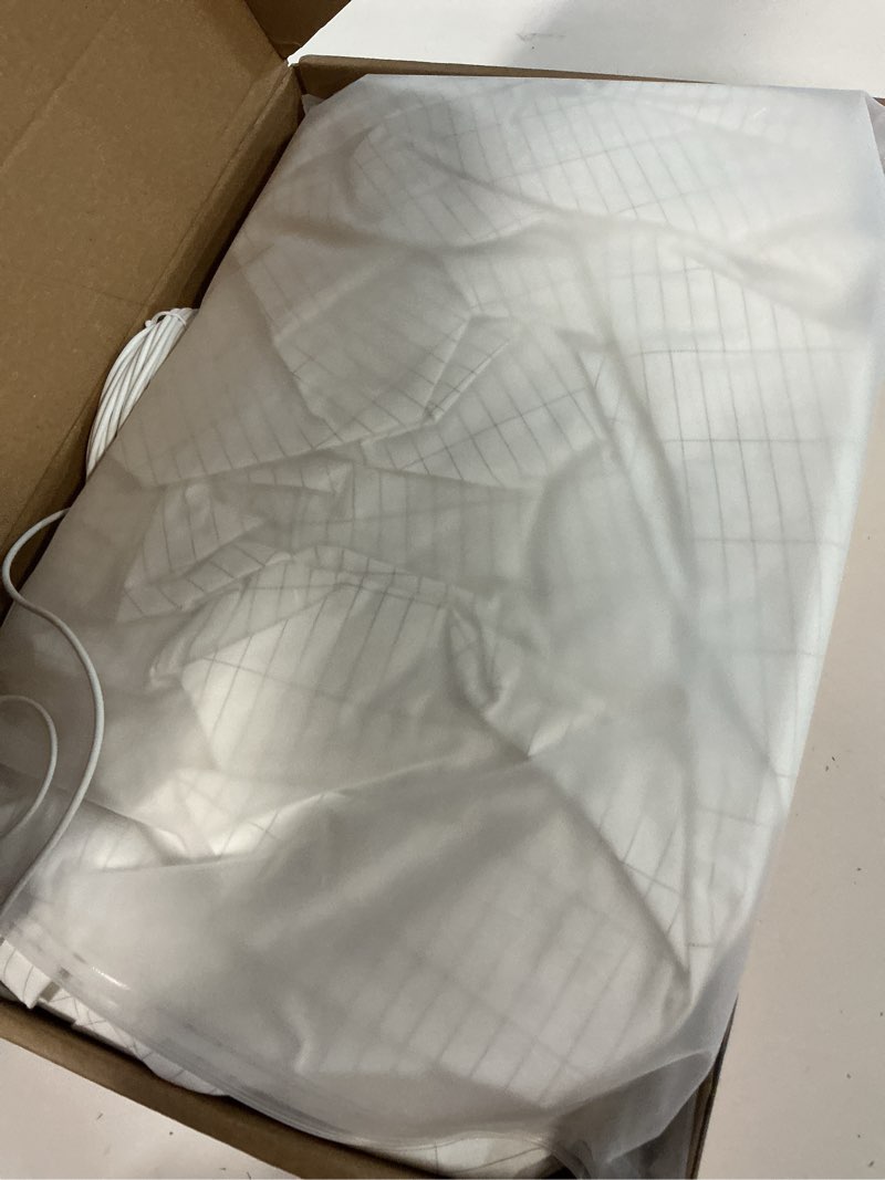 Condition photo showing New/Like New for Grounding Sheets White Queen Size - 90% Organic Cotton + 10% Pure Silver Fitted Bed Sheet for Earthing - 400 Thread Count Deep Pocket Ground Sheets - Improved Sleep Down to Earth Ground Bedding Queen White