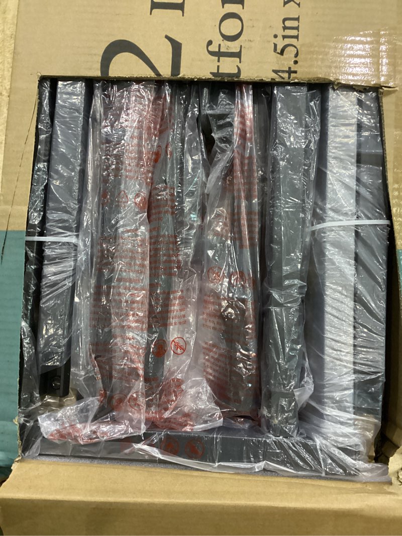 Bilily 12 Inch Full Bed Frame with Steel Slat Support, Low Profile King Metal Platform Bed Frame Sup