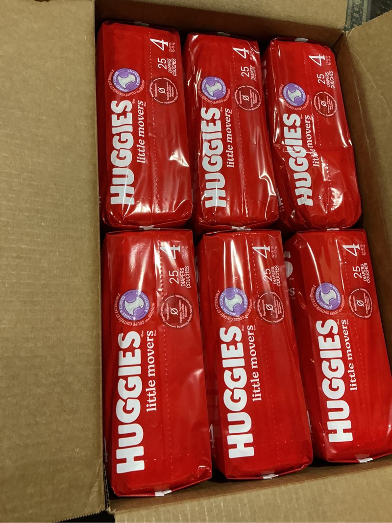 Condition photo showing Good Condition for huggies little movers disposable diapers - econ+ pack - size 4 - 150ct