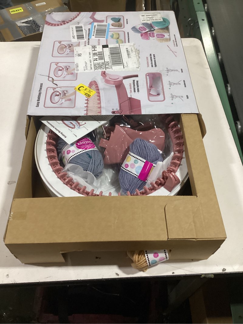 Condition photo showing New/Like New for Sentro Knitting Machine 48 Needles Smart Crochet Knitting Machine with Row Counter for Adults and Beginners, Automatic Circular Weaving Knitting Loom Machine Kit for Hat,Socks,Scarves,Gloves