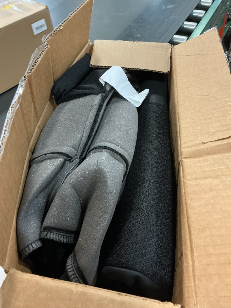 Condition photo showing Good Condition for Skechers Men's Memory Foam Seat Covers, Air Cool Mesh Thick Car Seat Covers, Car Seat Covers Front Seats Airbag Compatible, Universal Automotive Comfort for Most Cars, Vans, Trucks, SUV,Black Two Front Black/Black