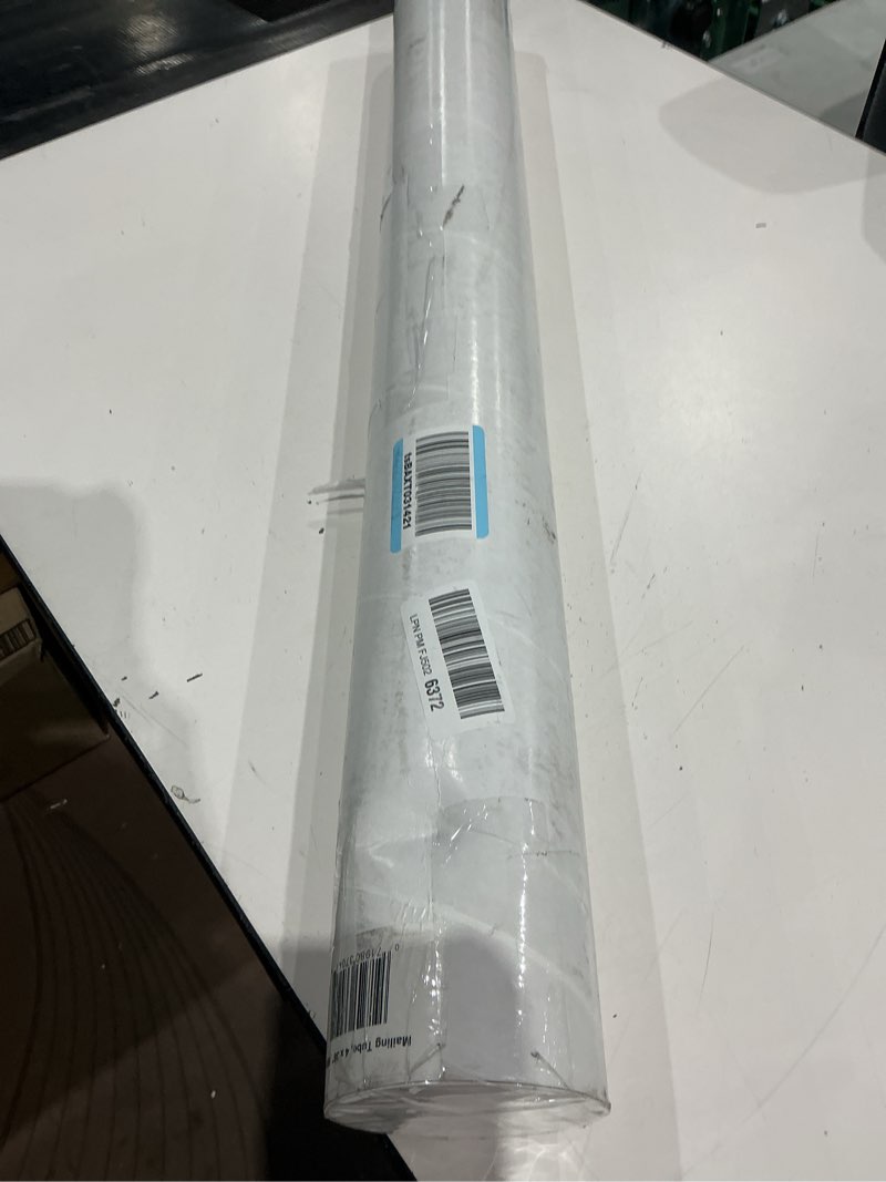 Condition photo showing Good Condition for staples 4  x 36  snap cap mailing tube white (zstap40368w) h-3638