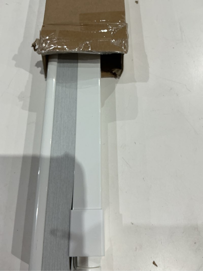 Condition photo showing Good Condition for lazblinds cordless cellular shades, no tools no drill blackout honeycomb shades pleated blinds for windows, 27'' w x 36'' h, silver white blackout-silver white 27'' w x 36'' h
