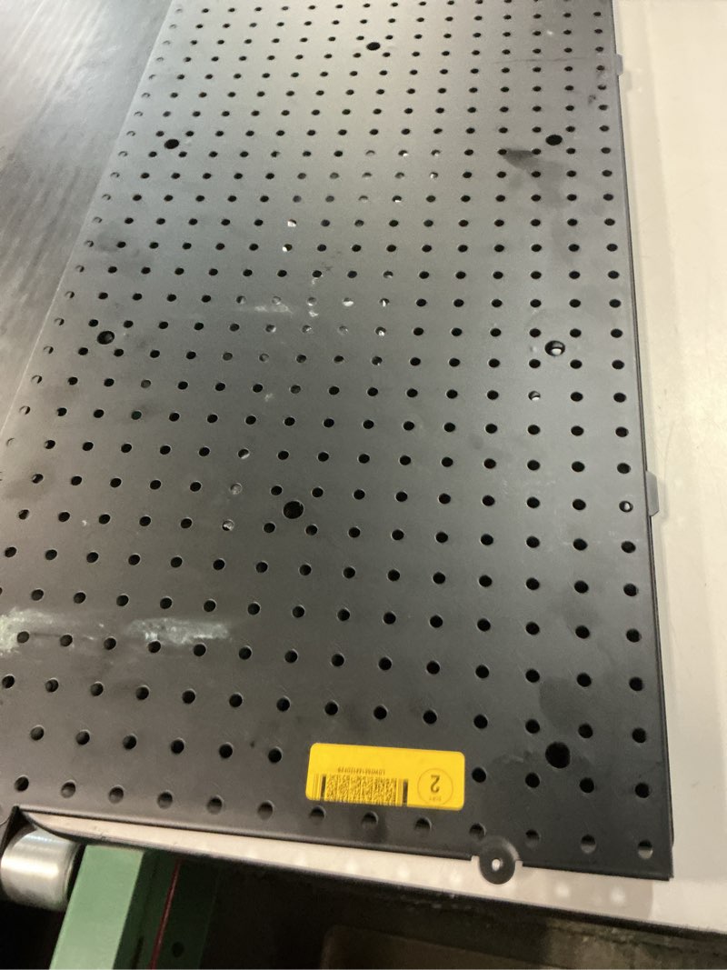 Condition photo showing As Is for 10" x 10" x 1/2" mic 6 aluminum fixture / sacrificial plate, mini pallet