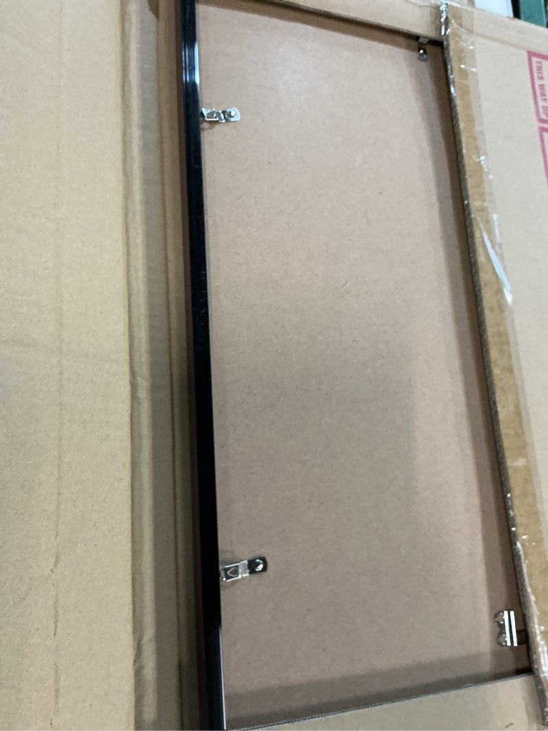 Condition photo showing Good Condition for lavie home 16x20 picture frame for wall display, 16x20 brown picture frame with hd plexiglas, 16 x 20 poster frame 1 pack, display frame for vertical or horizontal, classic collection brown 16x20 1